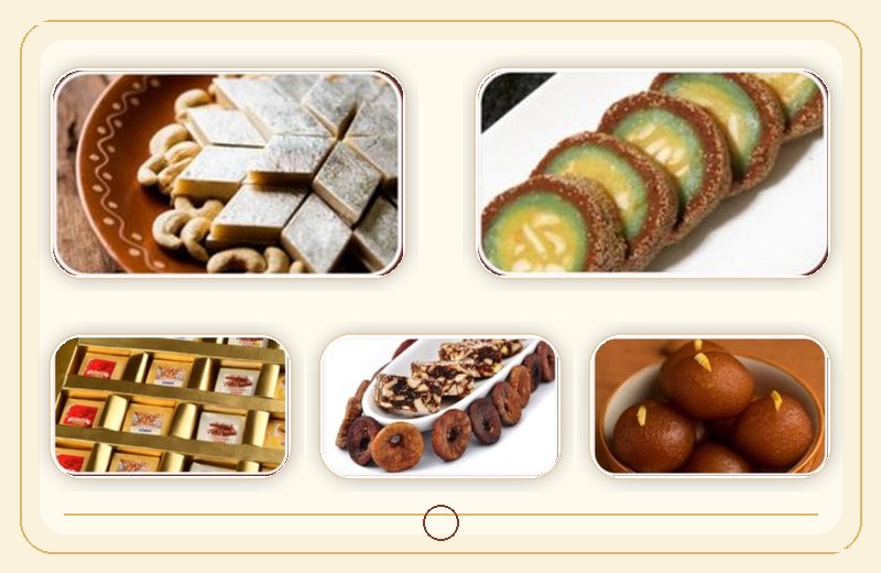 Kaju sweet, bites, sugar free and Bengali sweet product selection from Vijayrath menu