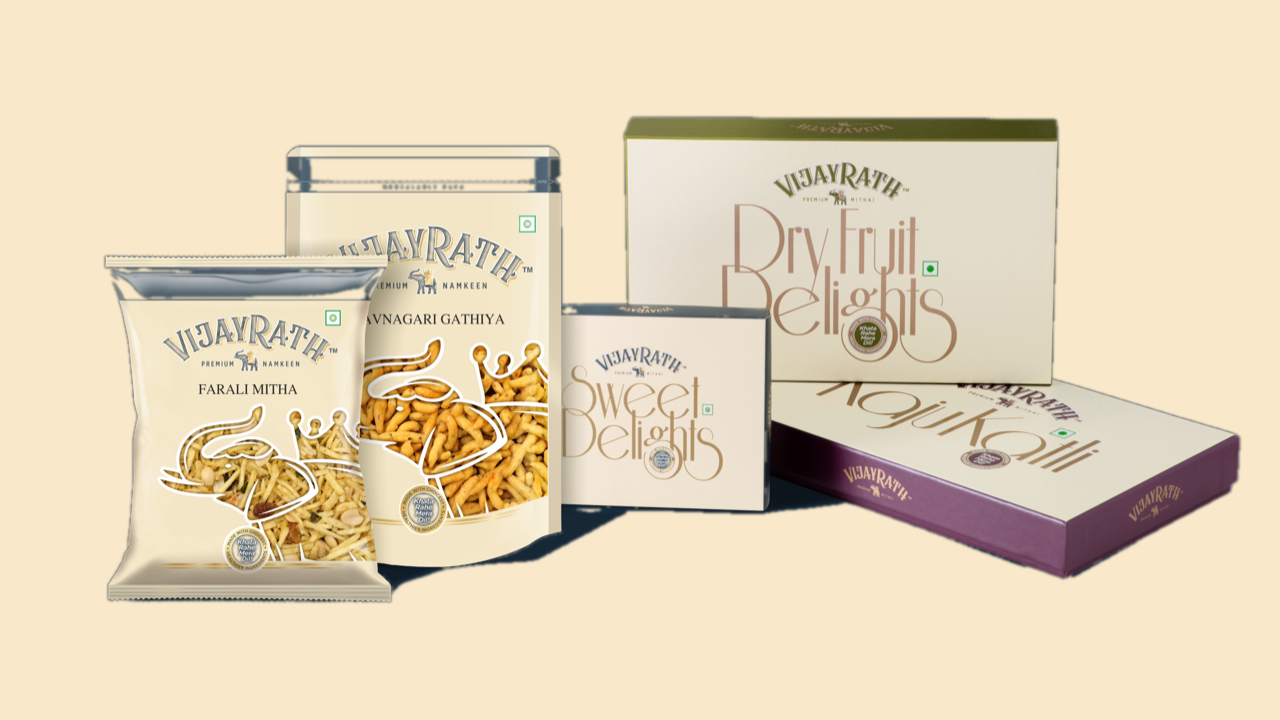 Vijayrath packaged namkeen, sweets and dry fruit products